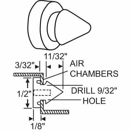 STRYBUC Door Silencer 19-134